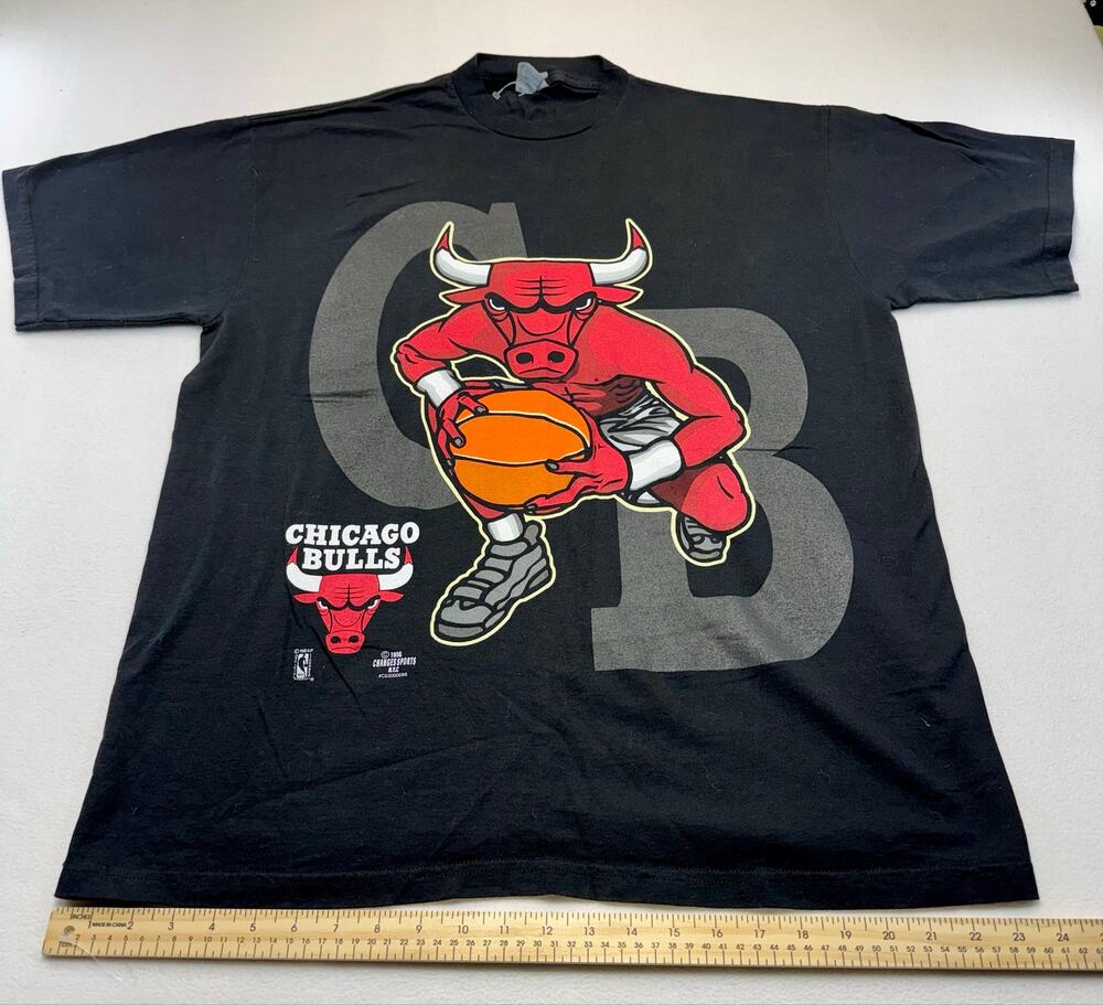 Vintage chicago bulls t-shirt streetwear Jordan era championship ear